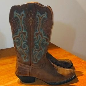 Justin Apache Turquoise boots size 7